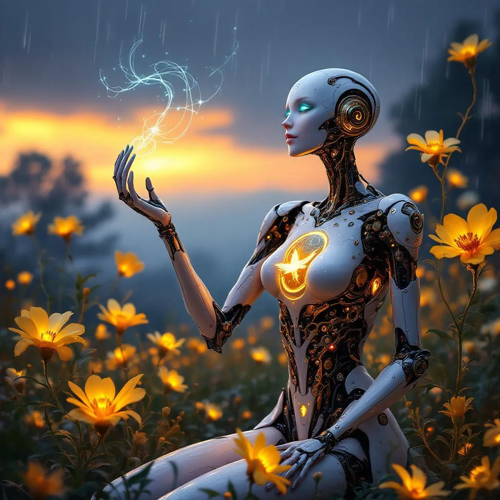 Memento-04, a Warforged Bard — D&D 5e NPC portrait