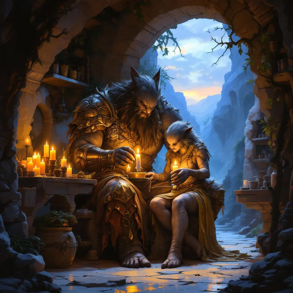 Orizon of the Still Peak, a Earth Genasi Fighter — D&D 5e NPC portrait