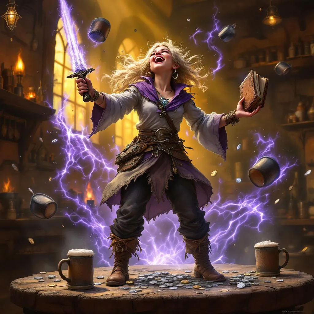 Berylla 'Berry' Thistleknot, a Lightfoot Halfling Fighter — D&D 5e NPC portrait