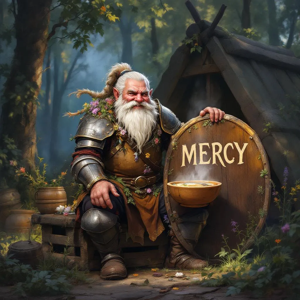 Sergeant Pip 'Steel-Sigh' Brambleborn, a Forest Gnome Gnome Paladin — D&D 5e NPC portrait