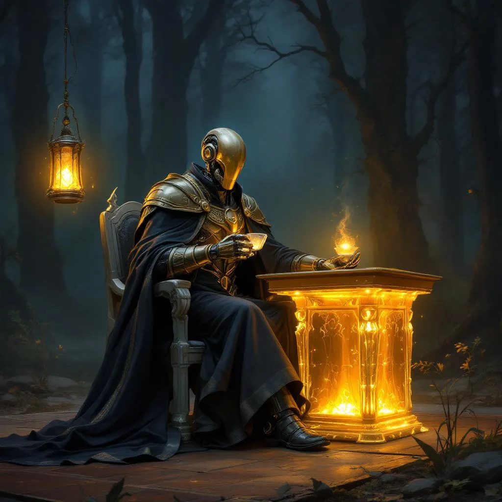 Amenity (Unit 7-Logistics-Amenity), a Warforged Wizard — D&D 5e NPC portrait