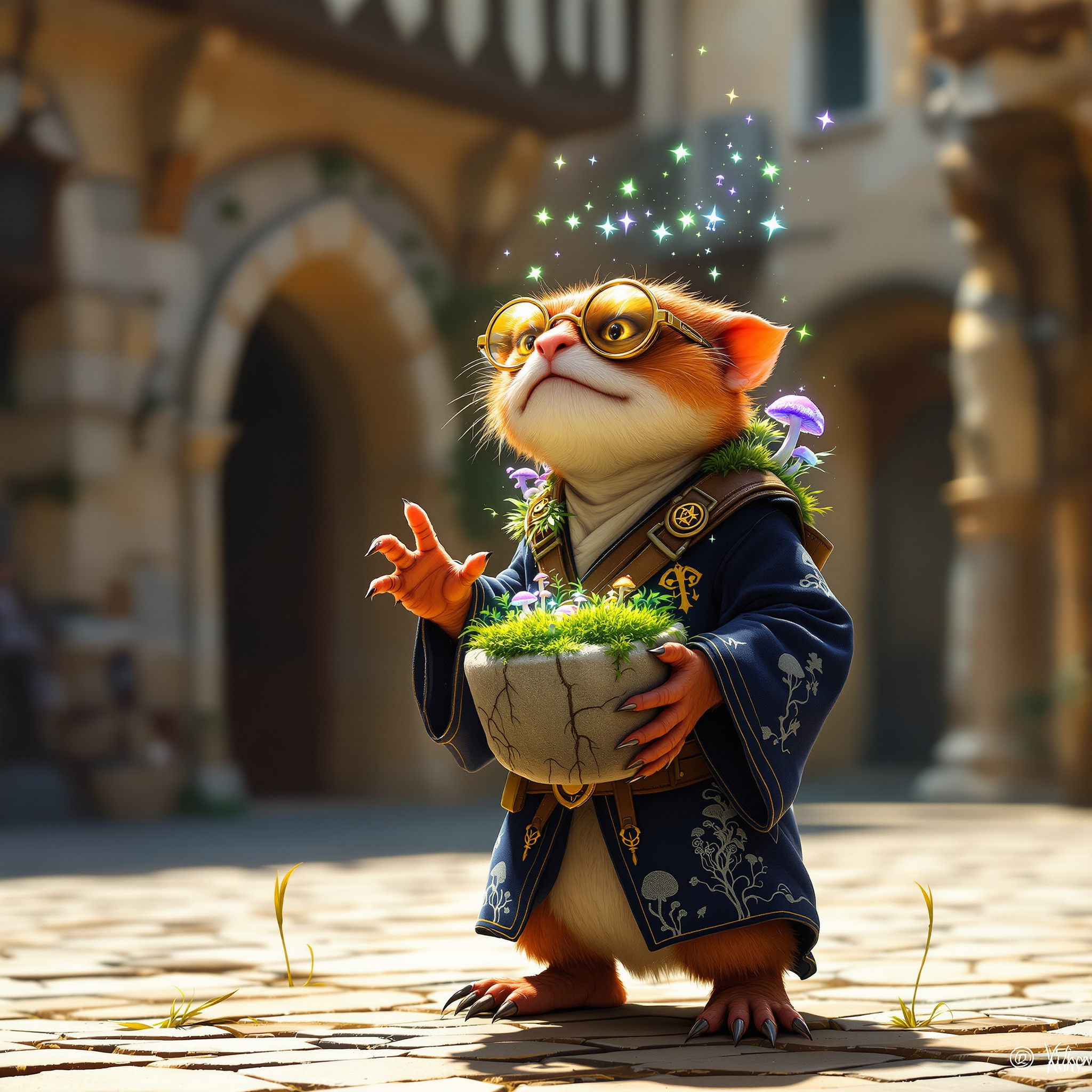 Zip Rootwhisper, a Kobold Druid — D&D 5e NPC portrait