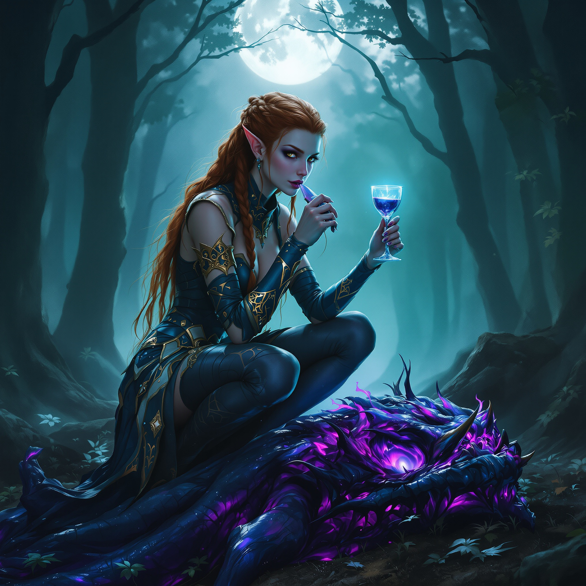 Vaelenira Thorne, a Wood Elf Elf Ranger — D&D 5e NPC portrait