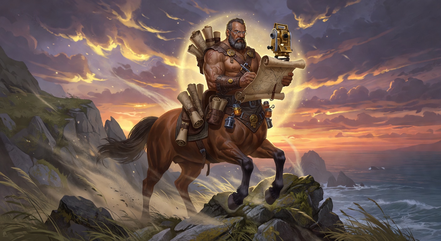 Kironis of the Unbroken Line, a Centaur Barbarian — D&D 5e NPC portrait