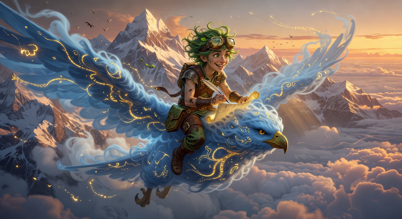 Pipin ‘Up-Draft’ Fizzlewick, a Forest Gnome Gnome Wizard — D&D 5e NPC portrait