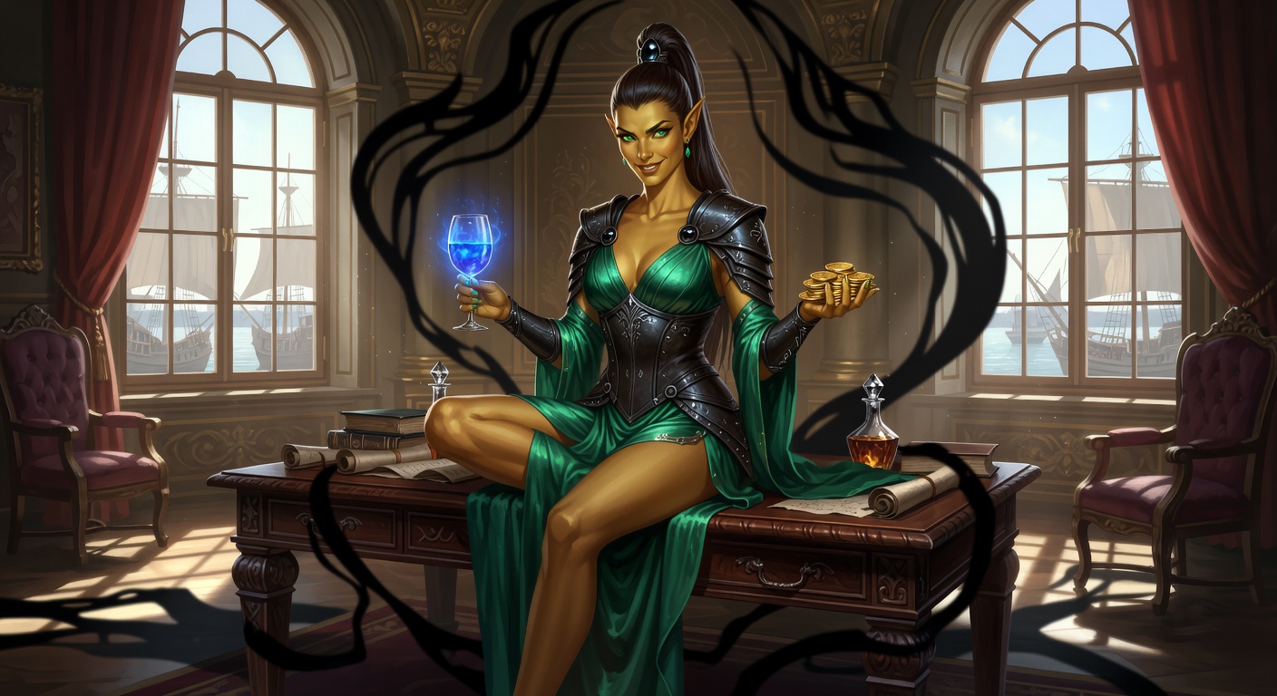 Saelah Vaelen, a Wood Elf Elf Monk — D&D 5e NPC portrait