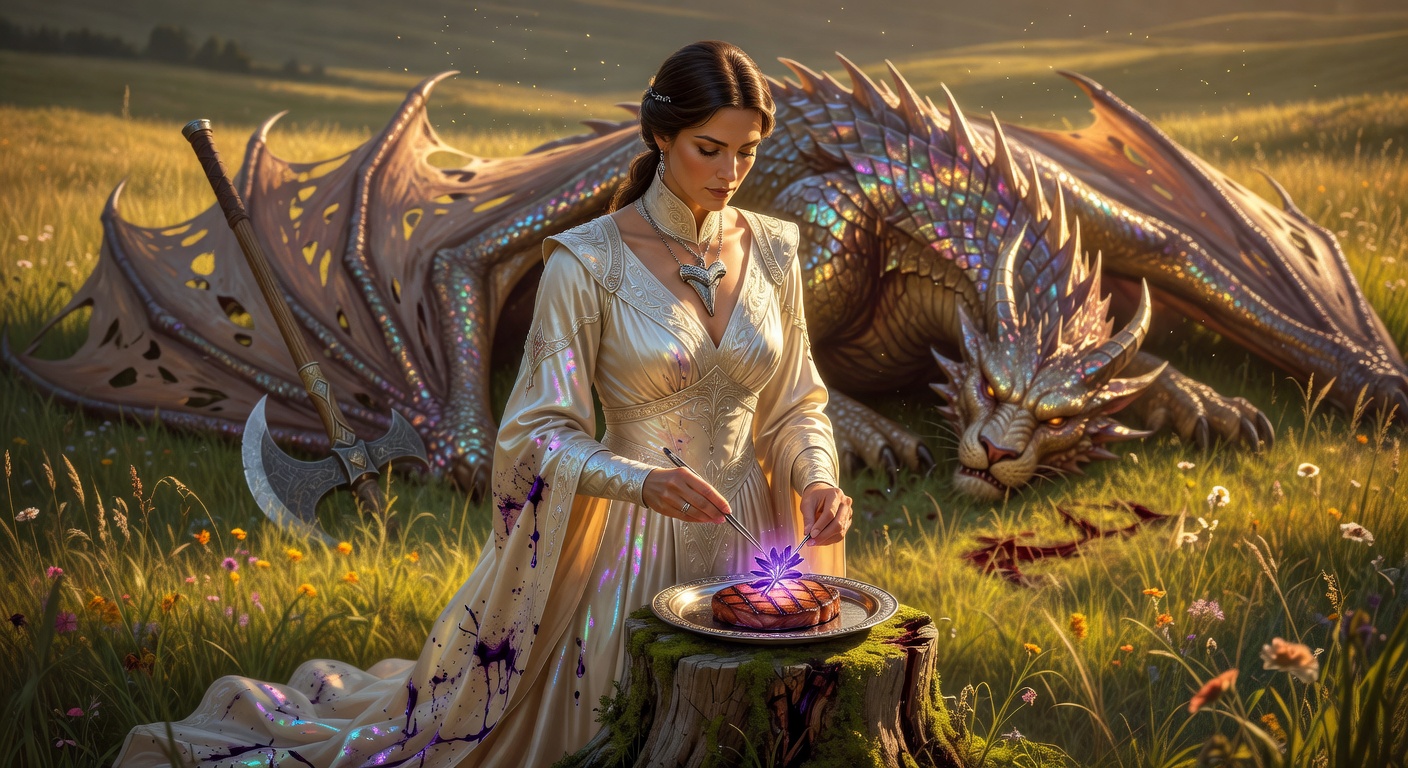 Vespera Vane, a Human Barbarian — D&D 5e NPC portrait