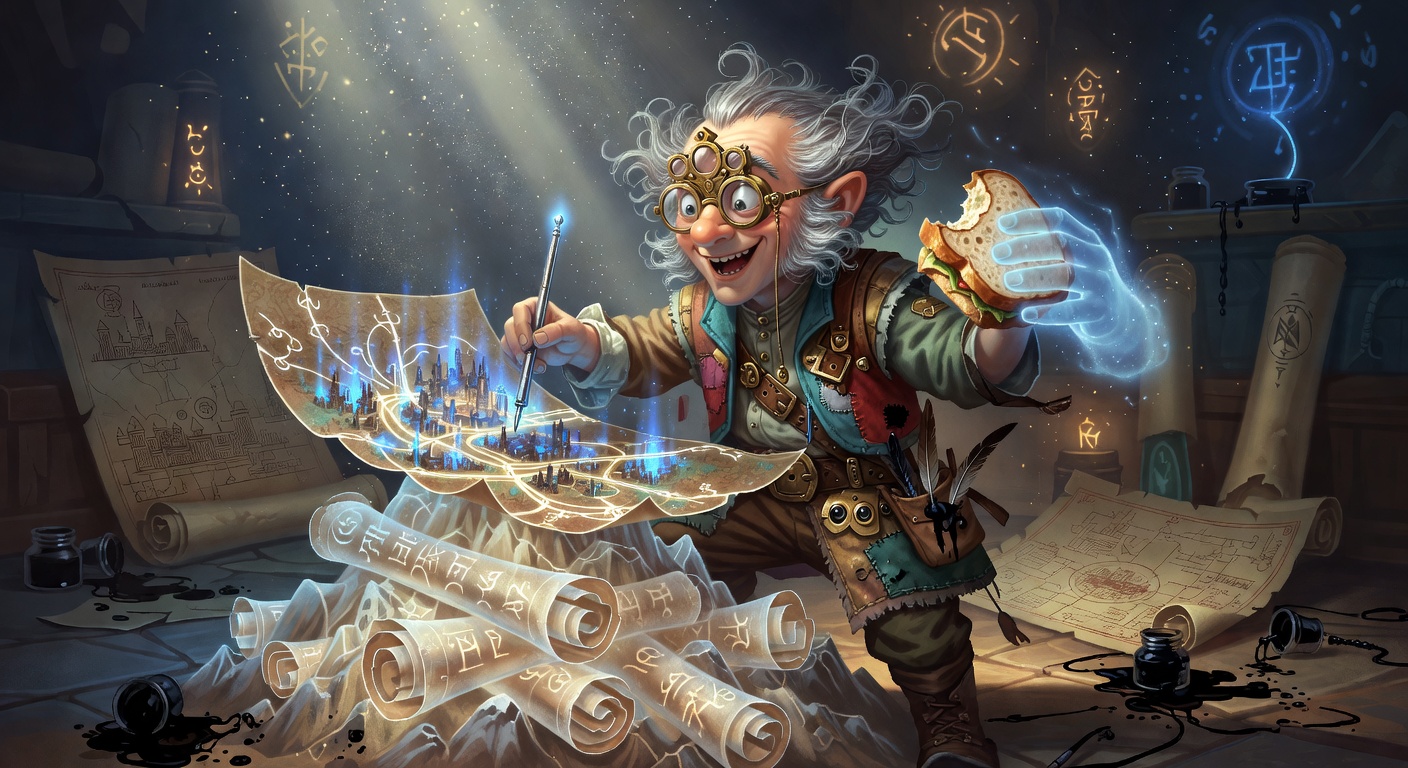 Pimpernel 'Pim' Pockets, a Rock Gnome Gnome Rogue — D&D 5e NPC portrait