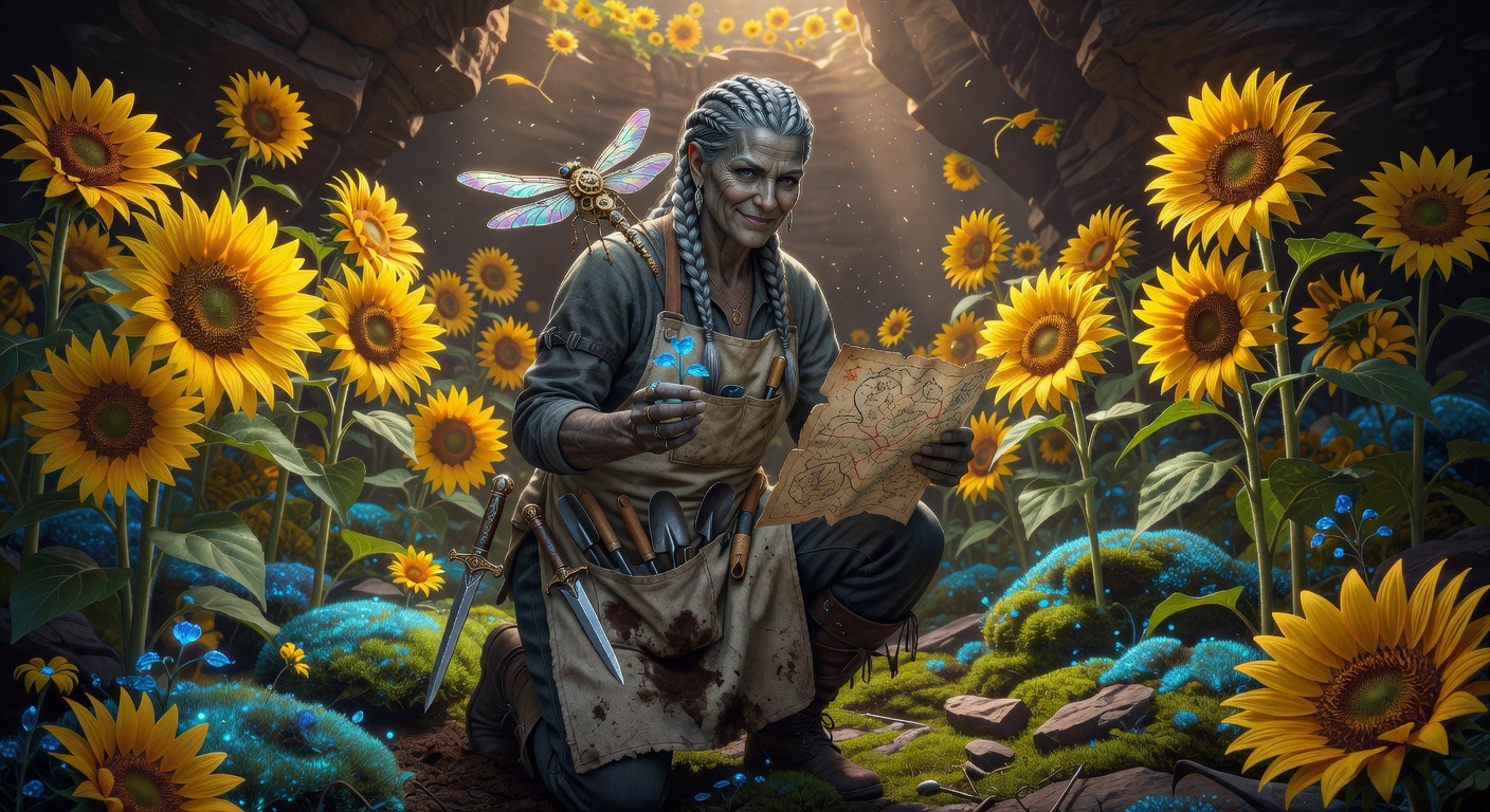 Vola 'Peat' Gemshatter, a Duergar Dwarf Rogue — D&D 5e NPC portrait