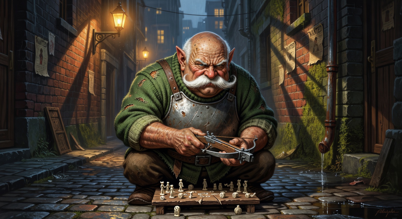 Barnaby 'Bellows' Underhill, a Stout Halfling Ranger — D&D 5e NPC portrait