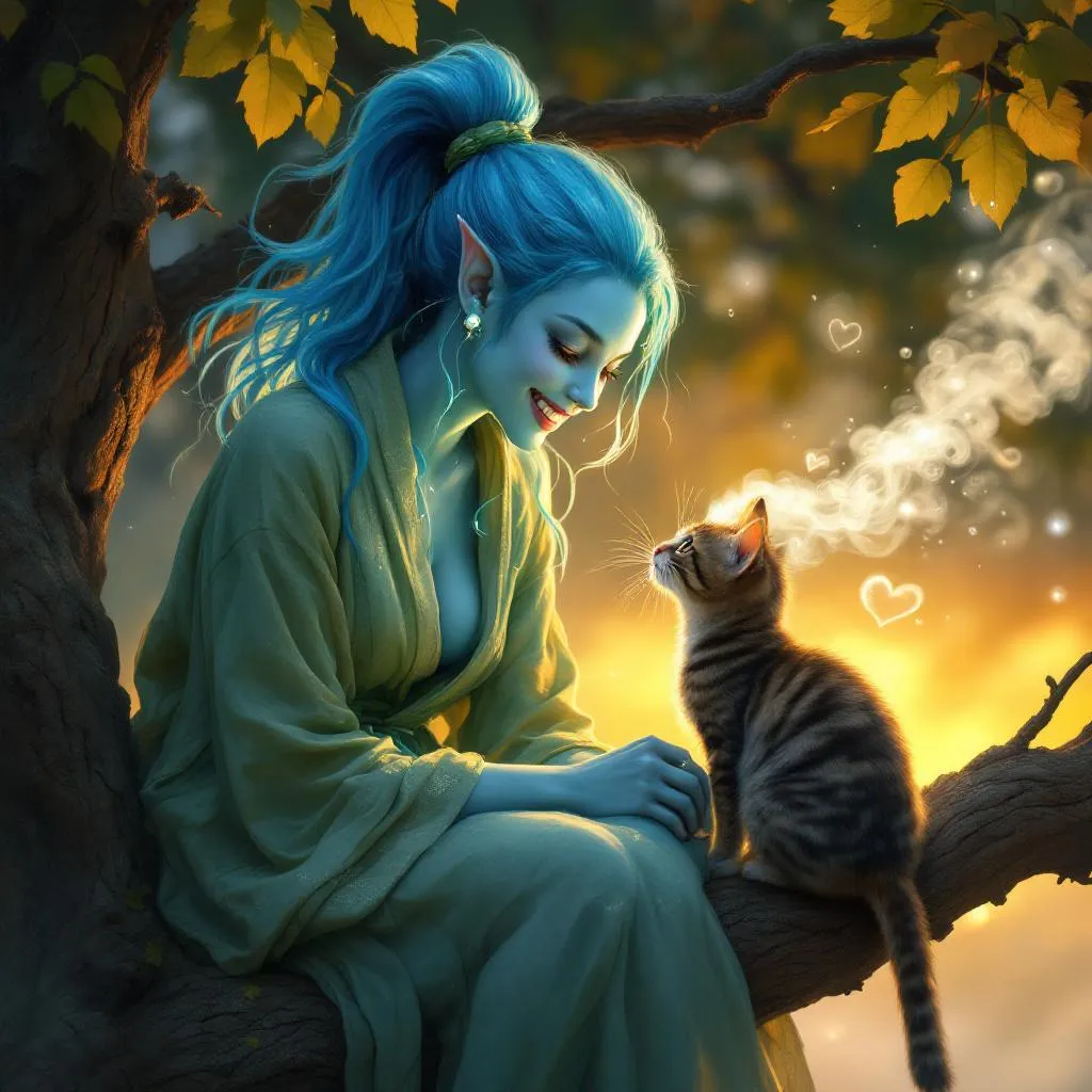 Marina 'Mist-Maker' Vane, a Water Genasi Cleric — D&D 5e NPC portrait