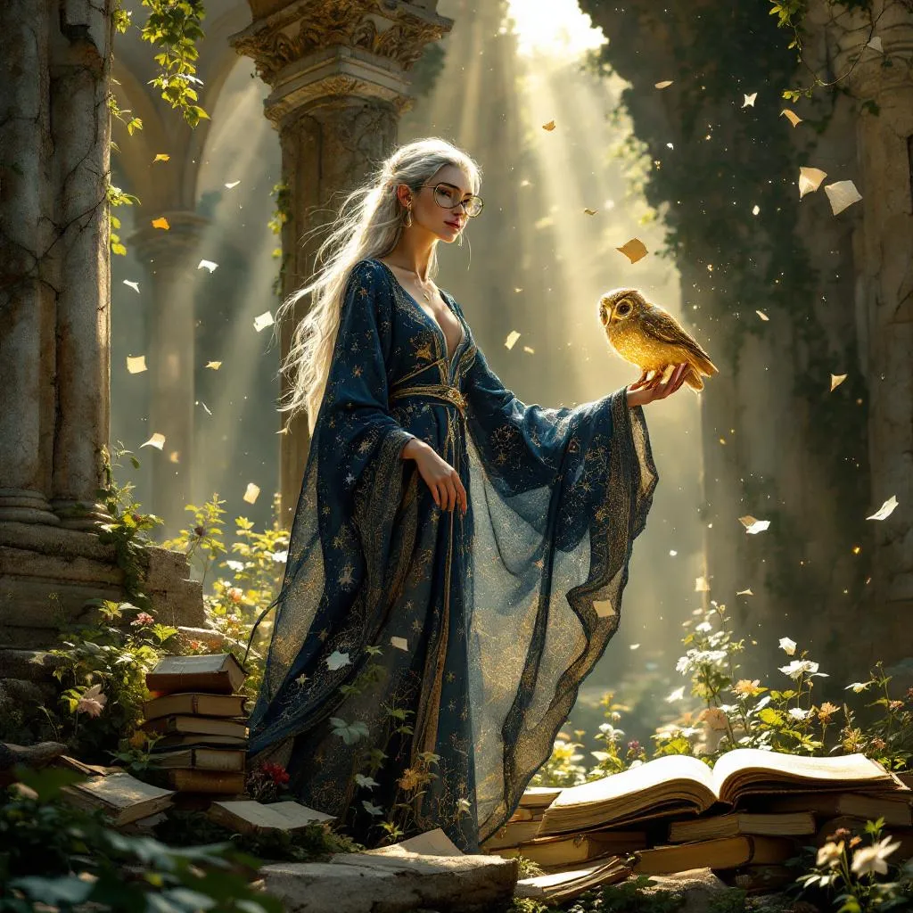 Thalindra Aeloria, a High Elf Elf Cleric — D&D 5e NPC portrait