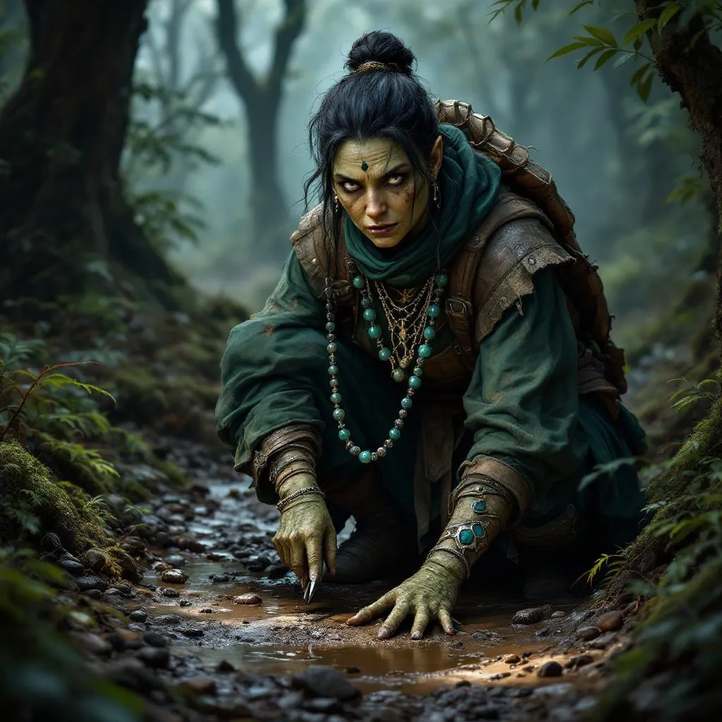 Oola of the Emerald Sultanate, a Tortle Rogue — D&D 5e NPC portrait