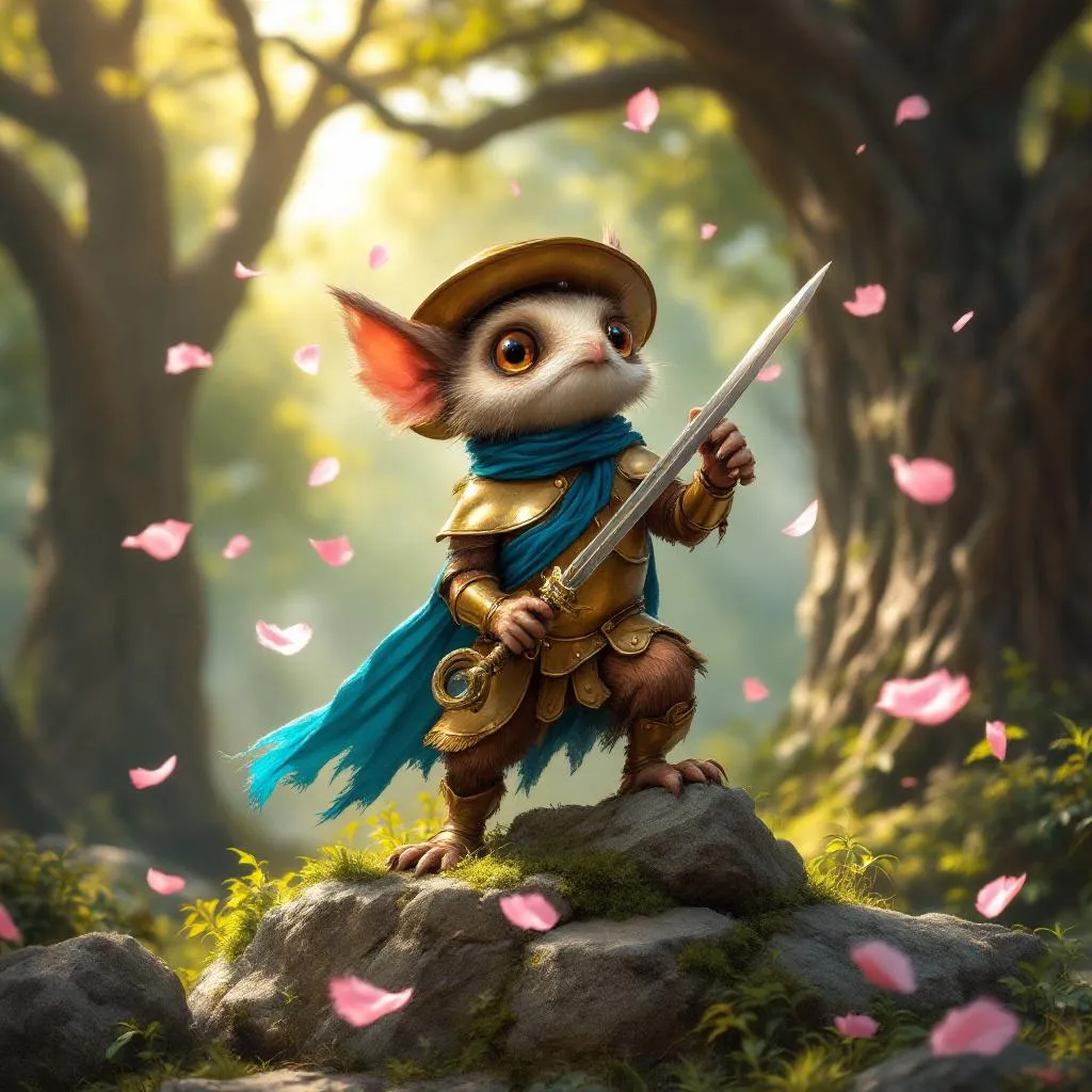 Pip-Pip 'The Gallant', a Kobold Warlock — D&D 5e NPC portrait