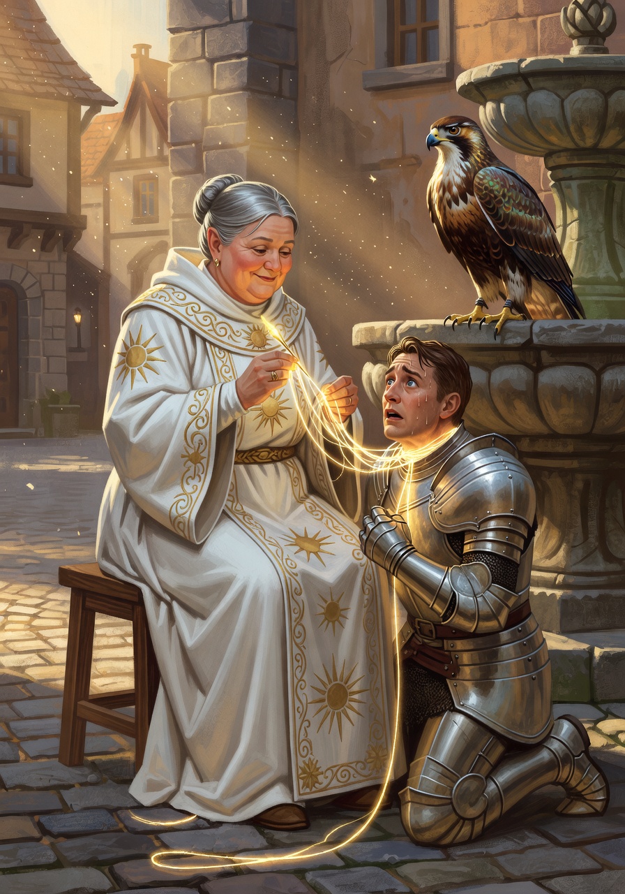 Marigold 'Mama' Merryweather, a Lightfoot Halfling Cleric — D&D 5e NPC portrait