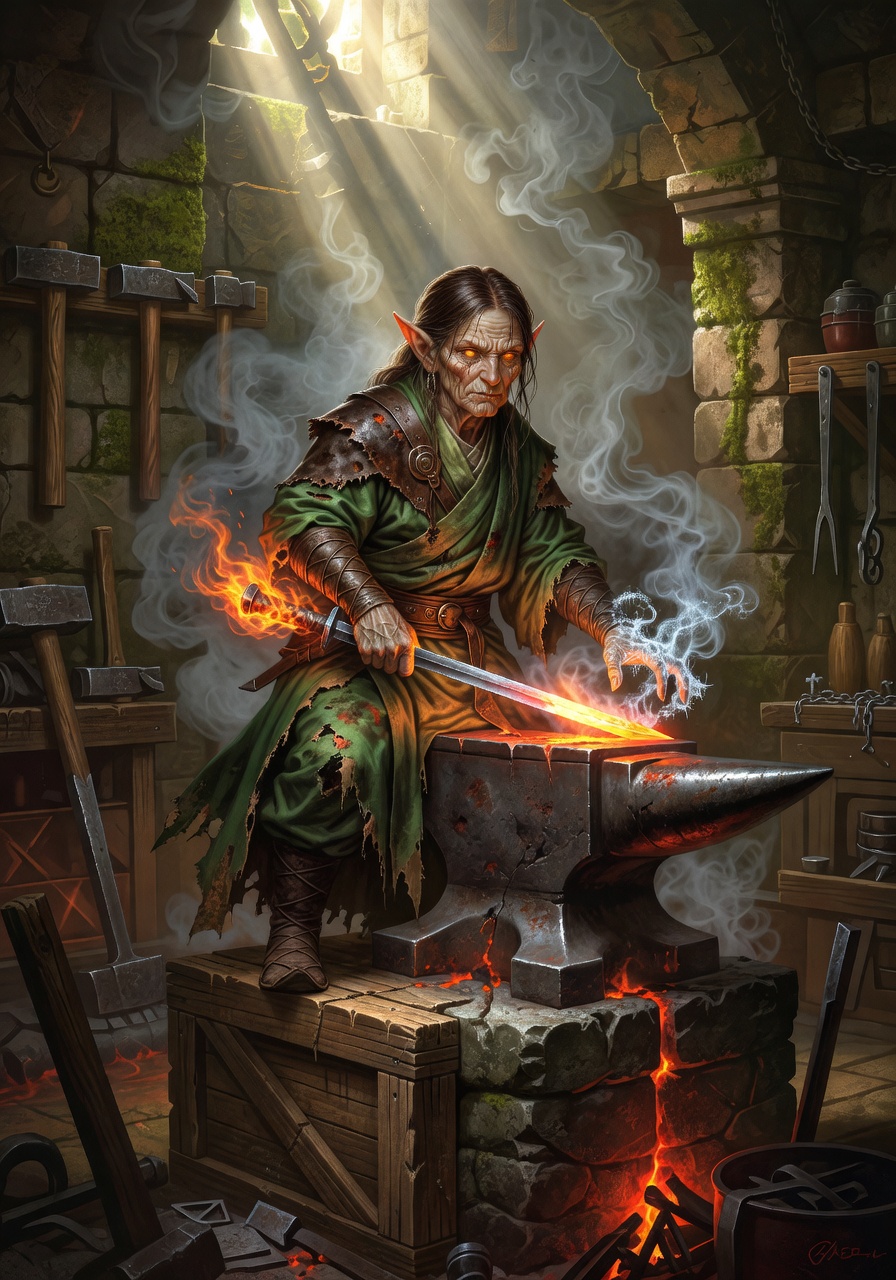 Zook Garrick, a Rock Gnome Gnome Monk — D&D 5e NPC portrait