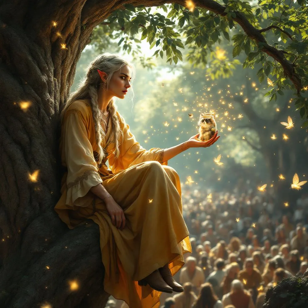 Lysandra Vane, a High Elf High Elf Warlock — D&D 5e NPC portrait