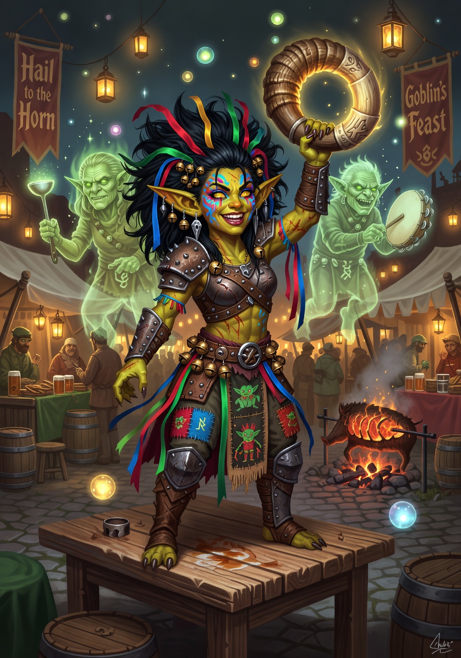 Vex Gnasher, a Goblin Barbarian — D&D 5e NPC portrait