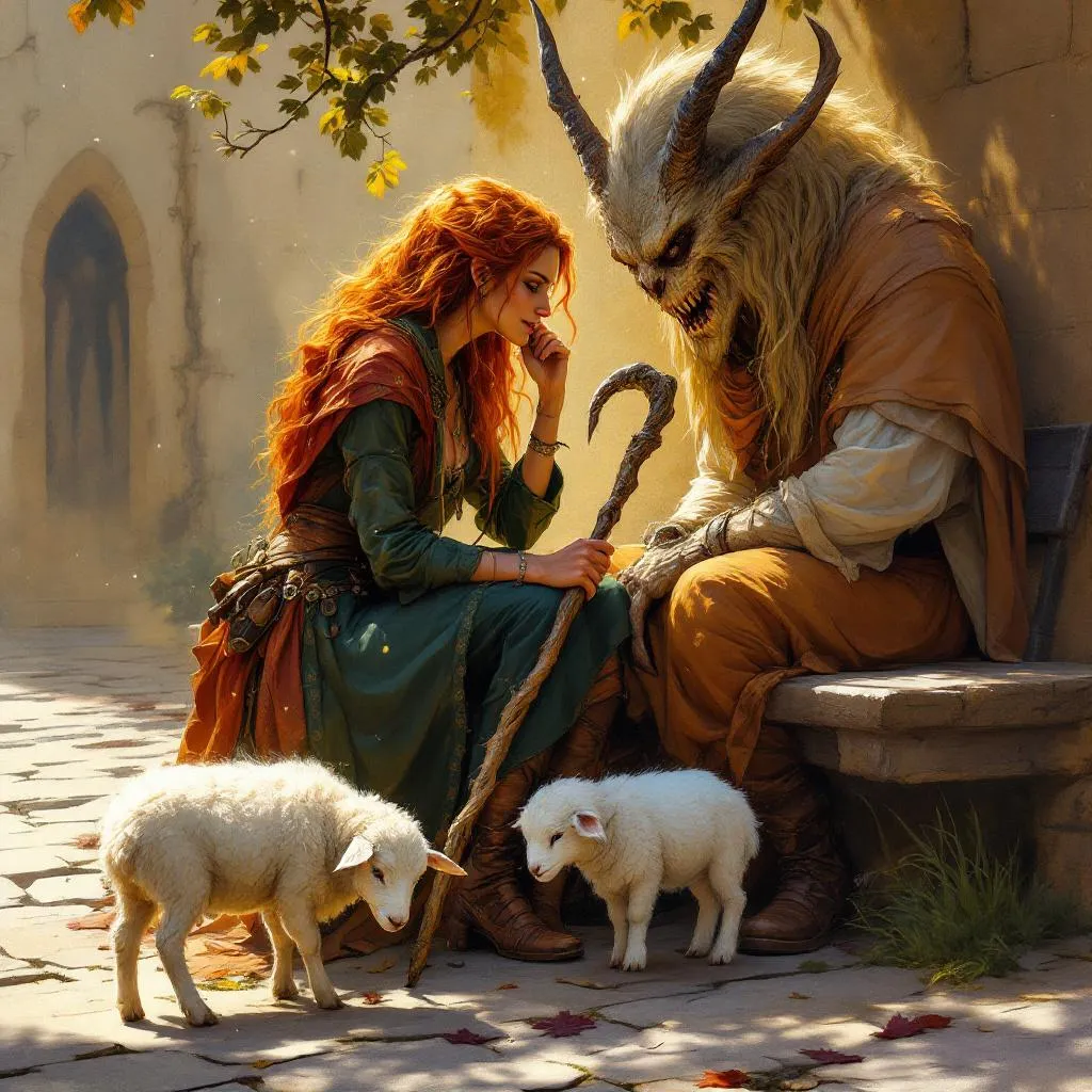 Vespera Vane, a Eladrin (Autumn) Elf Bard — D&D 5e NPC portrait