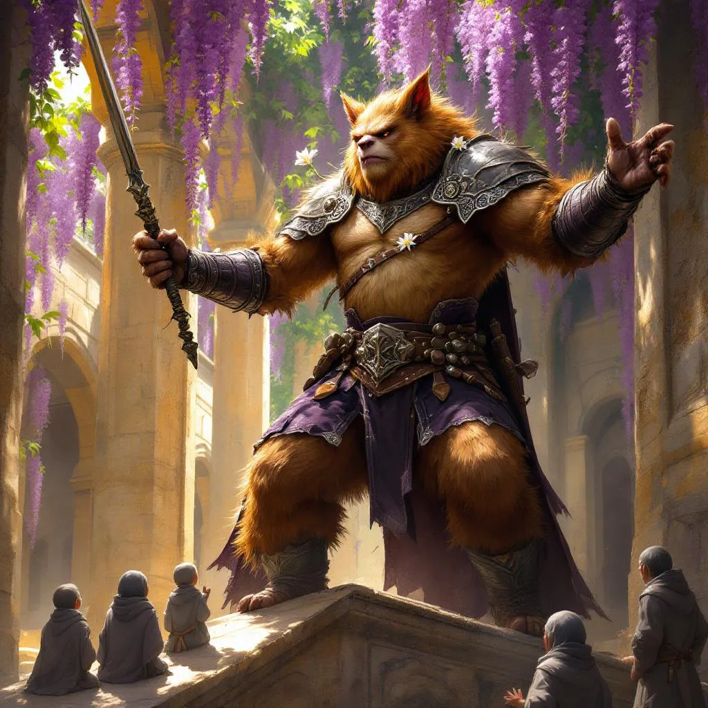 Korth Goreshade, a Bugbear Rogue — D&D 5e NPC portrait