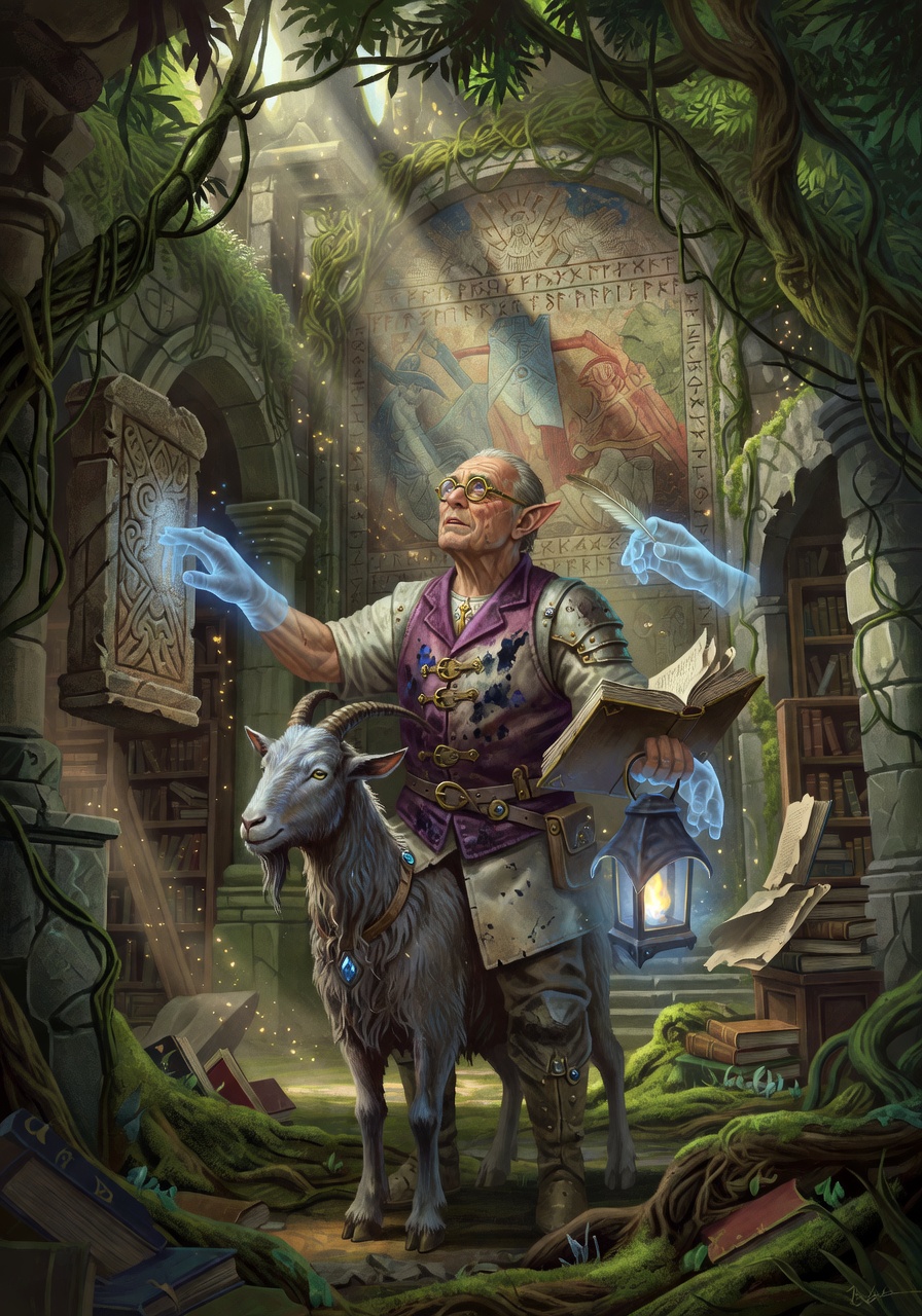 Elphias Hornbeam, a Satyr Rogue — D&D 5e NPC portrait