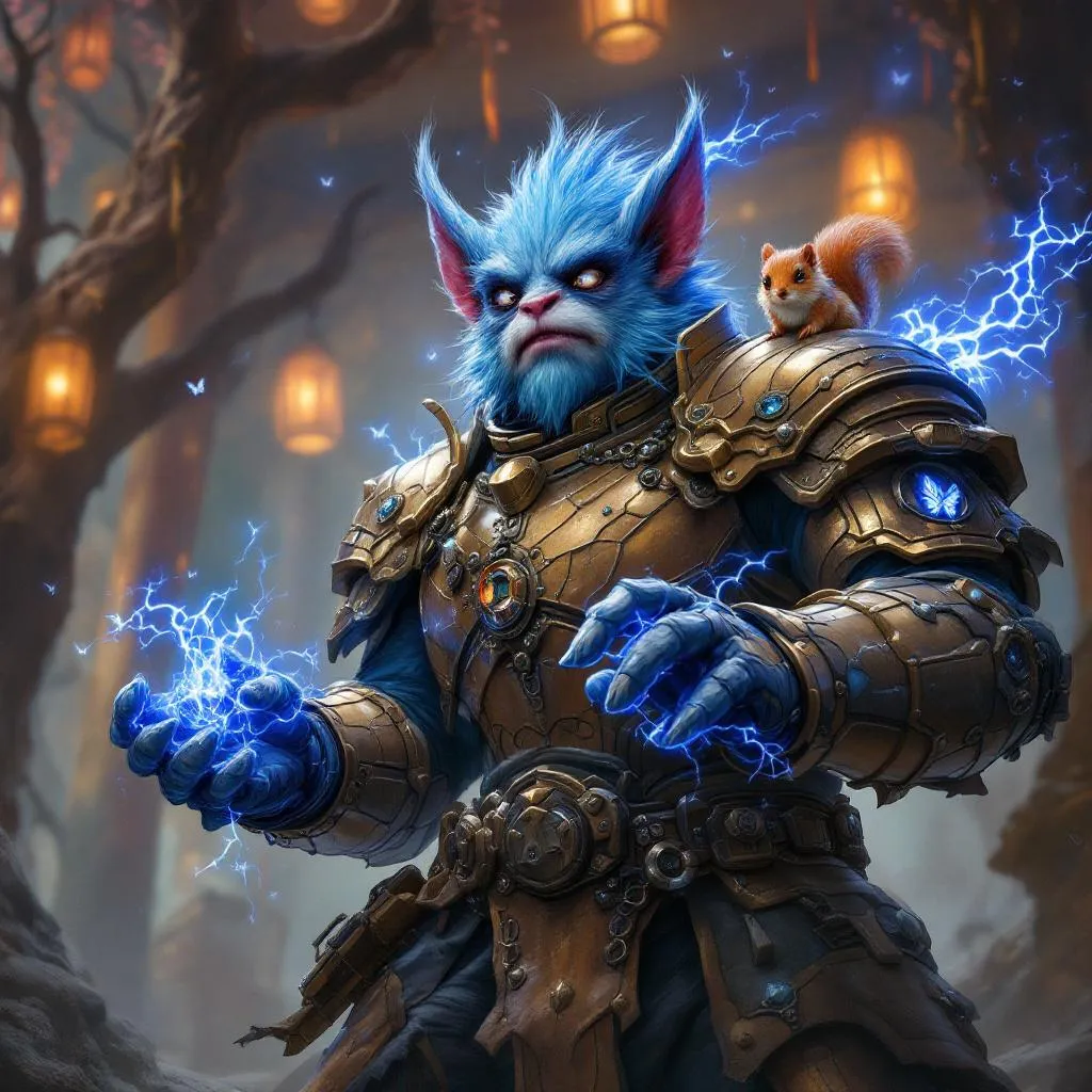 Thistle-Down, a Firbolg Artificer — D&D 5e NPC portrait