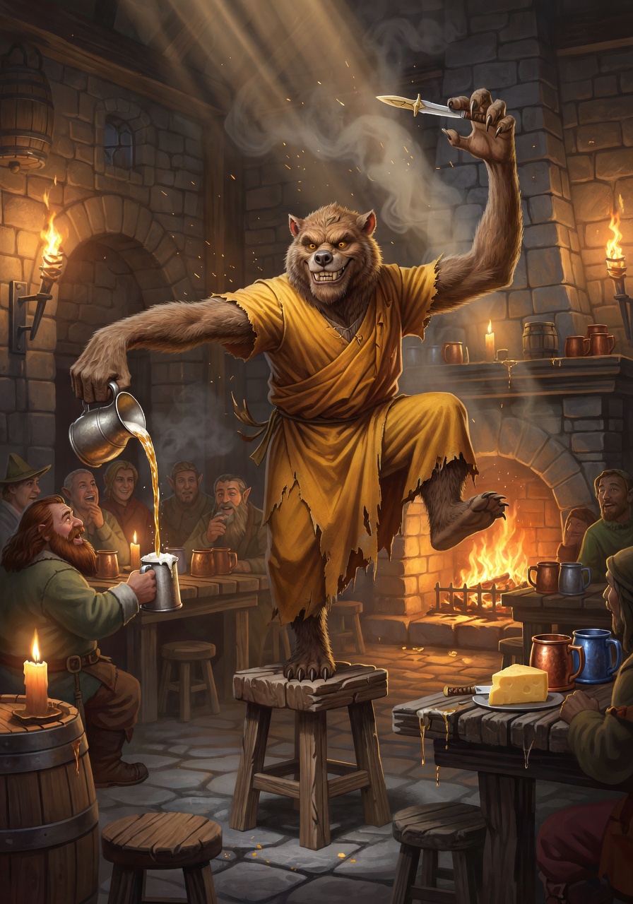 Kuldro, a Bugbear Monk — D&D 5e NPC portrait