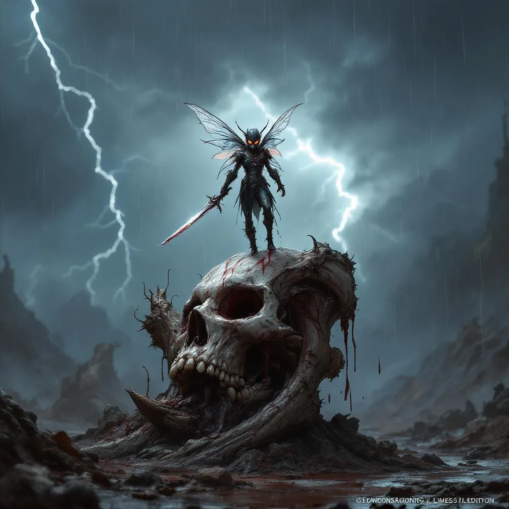 Zephyrin 'Steel-Glance' Thistledown, a Sylph Fighter — D&D 5e NPC portrait