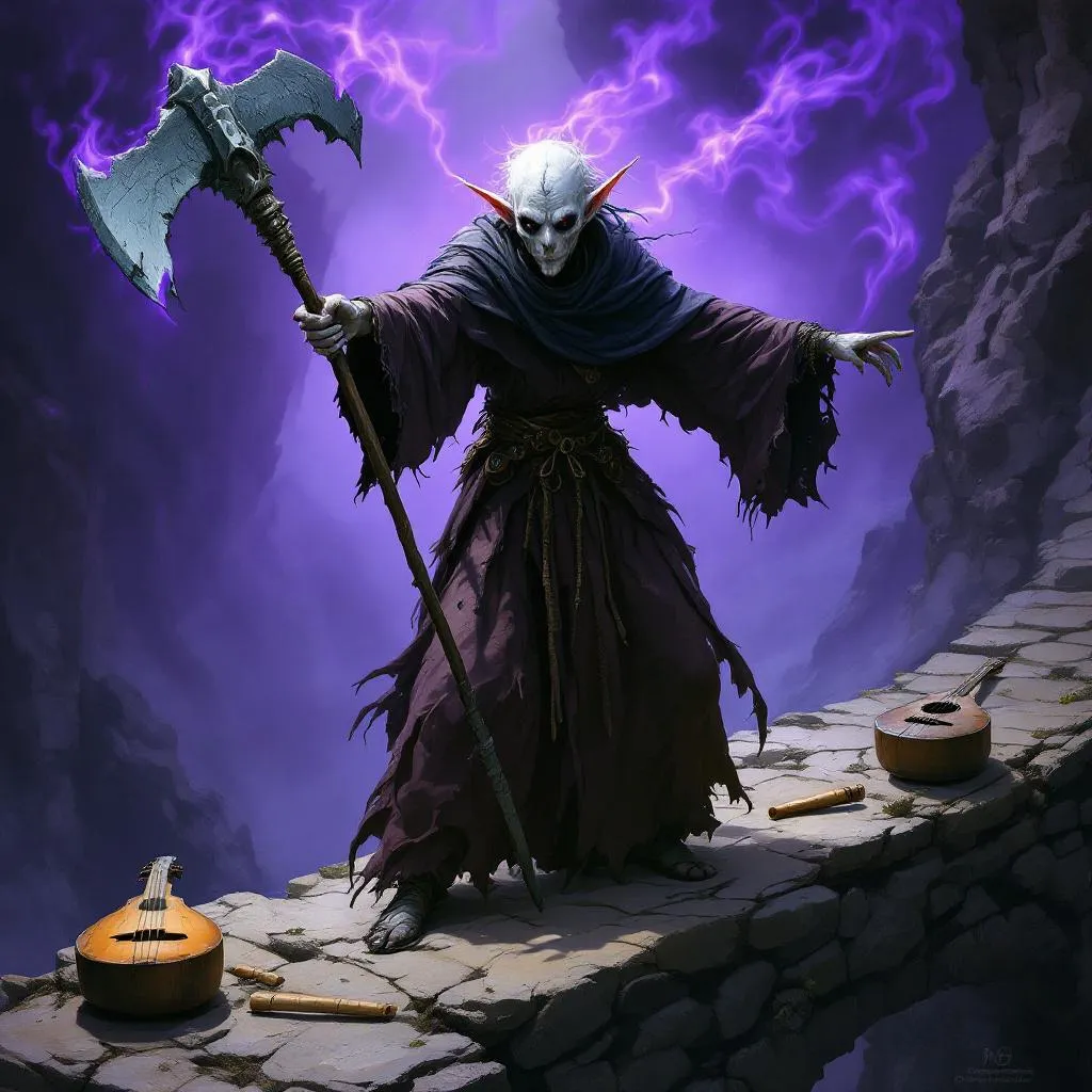 Thulra Stone-Lung, a Svirfneblin Gnome Barbarian — D&D 5e NPC portrait