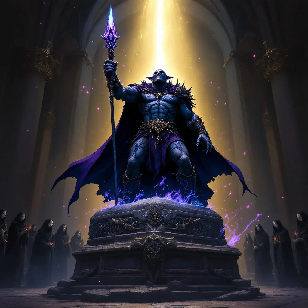 Ignis Deep-Cutter, a Duergar Dwarf Bard — D&D 5e NPC portrait