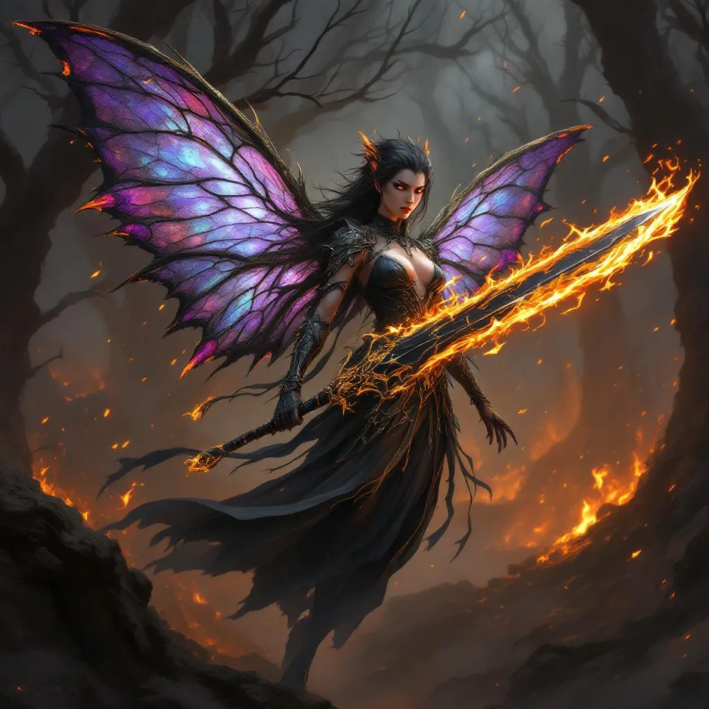 Pip-Xal, a Fairy Barbarian — D&D 5e NPC portrait